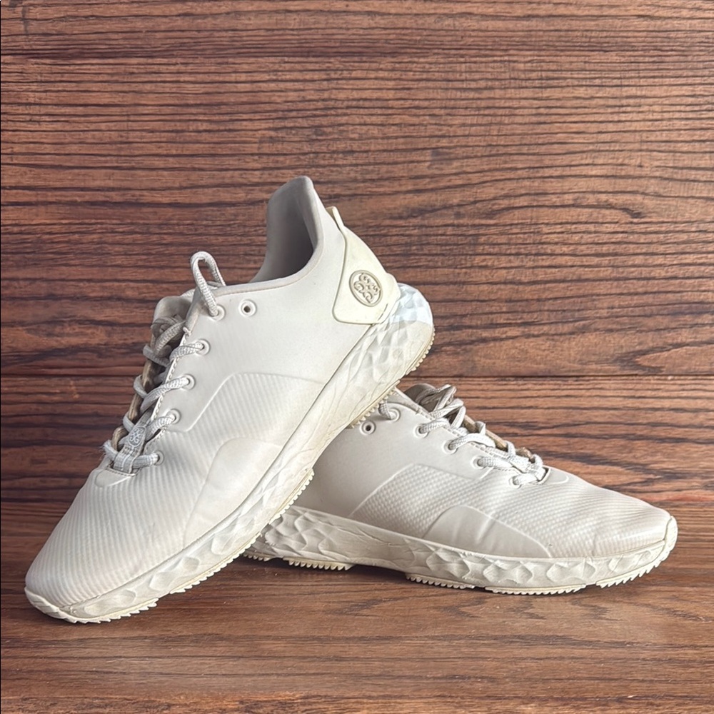 G/FORE Cream Athletic Shoes with Cushioned Midsole